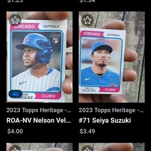 Make Offee2023 Topps Heritage Baseball Cards